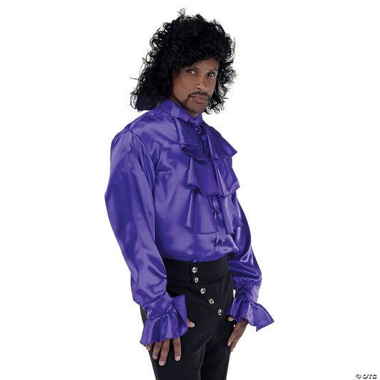 PURPLE POP STAR JABOT SHIRT