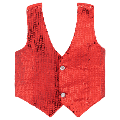 Red Sequin Vest - Adults