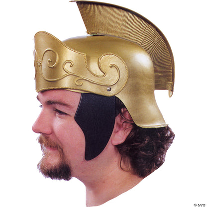 ADLT GOLD ROMAN HELMET W/GOLD CREST