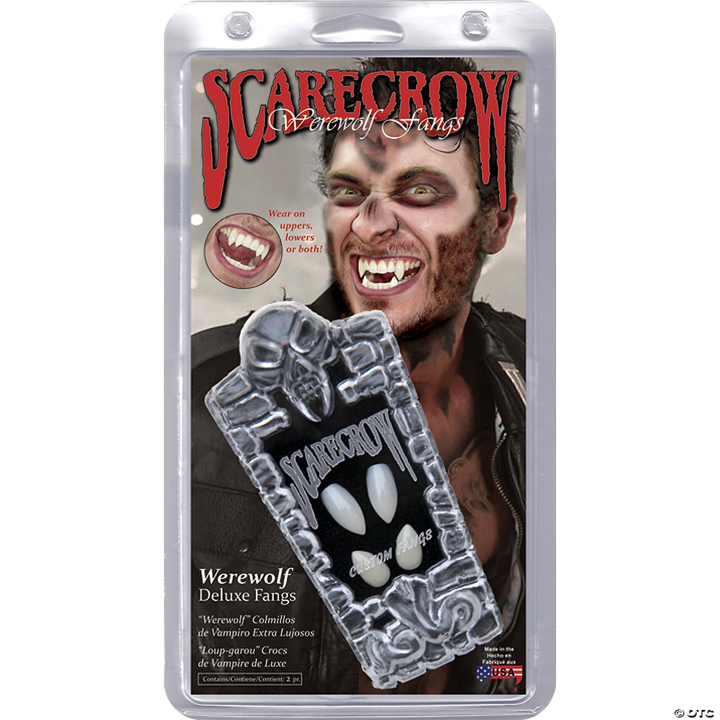 SCARECROW WEREWOLF DELUXE FANGS