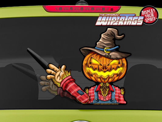 Jack the Scarecrow WiperTag with window decal, product photo 1 of 5