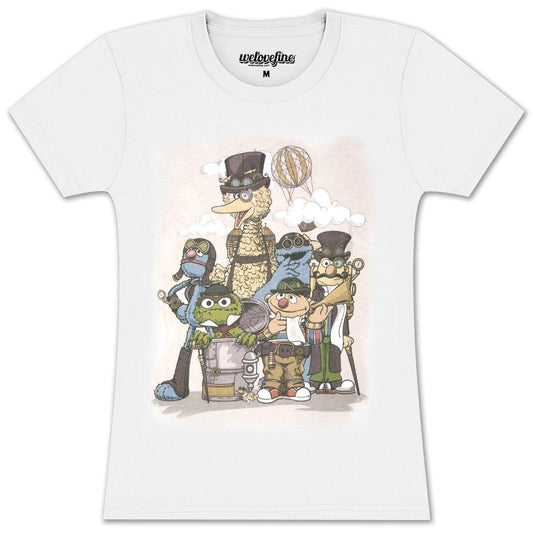 Sesame Street Steampunk Characters T-shirt