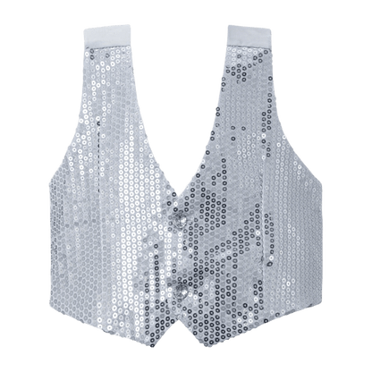 Silver Sequin Vest - Kids