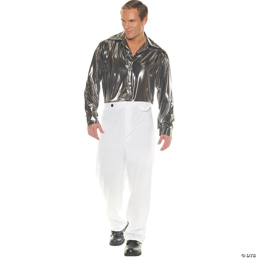 MN DISCO SHIRT-BLACK SILVER XXLG