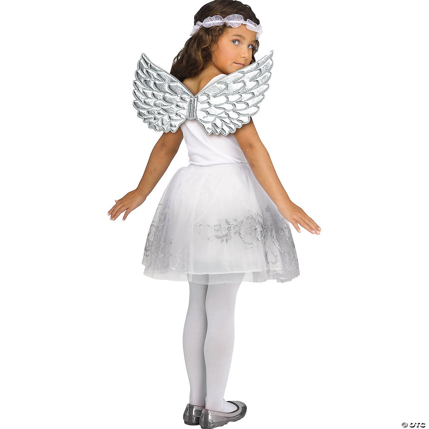 ADLT WINGS SEQUIN SILVER METALLIC