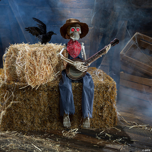SKELETON PLAYING BANJO 39 IN