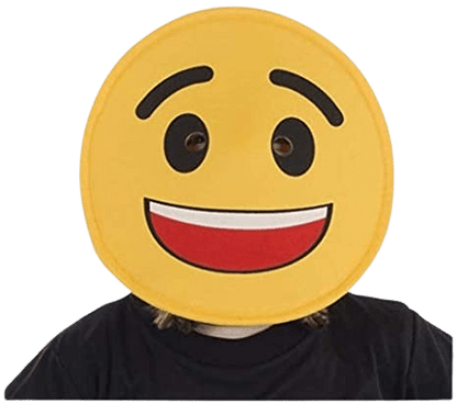 Smiling Face Emoji Mask - Kids