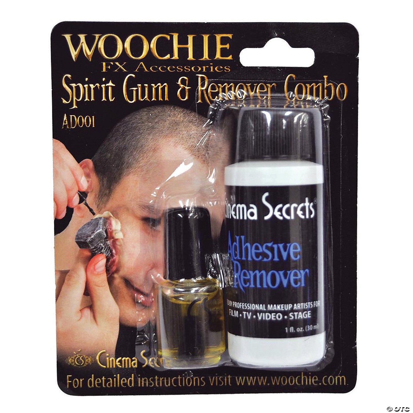 SPIRIT GUM WITH REMOVER CARDED