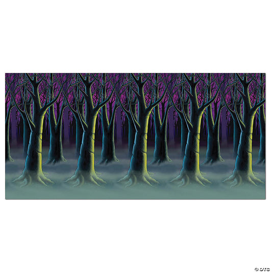 SPOOKY FOREST TREES BACKDROP