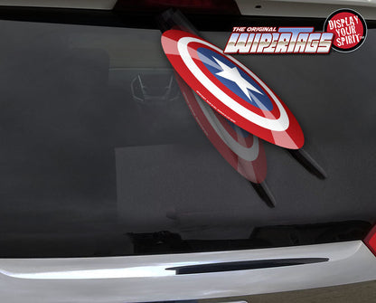 Star Shield WiperTag mounted upside down on top wiper, product photo 3 of 4