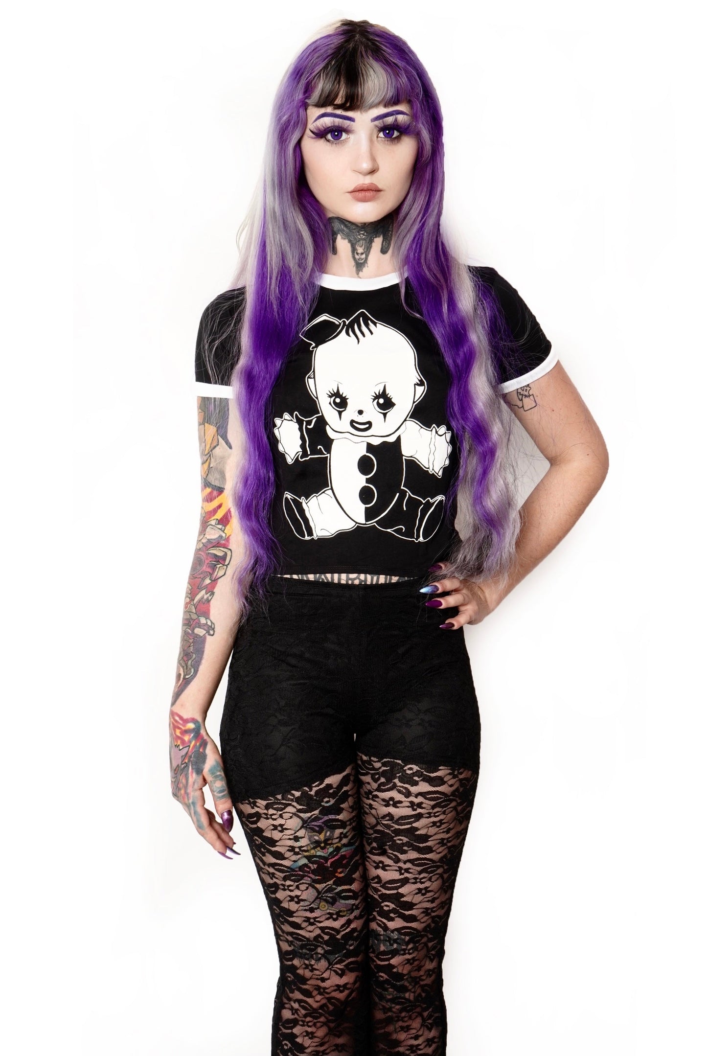 Art The Clown Kewpie Ringer Tee
