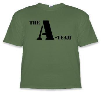 The A-Team Adult Unisex 1980s TV Series Logo T-shirt