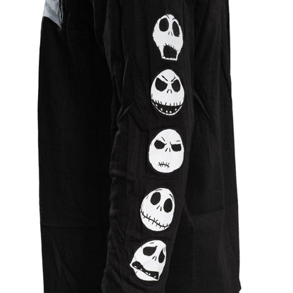 The Nightmare Before Christmas Moon Long Sleeve Adult Unisex Shirt Black
