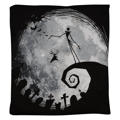 The Nightmare Before Christmas Moon Long Sleeve Adult Unisex Shirt Black