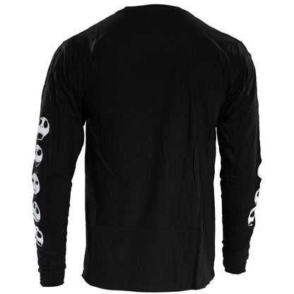 The Nightmare Before Christmas Moon Long Sleeve Adult Unisex Shirt Black