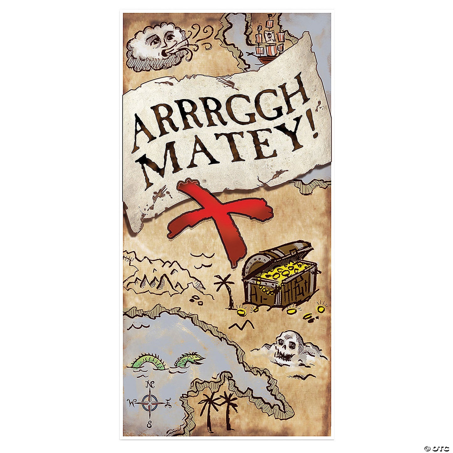 TREASURE MAP DOOR COVER