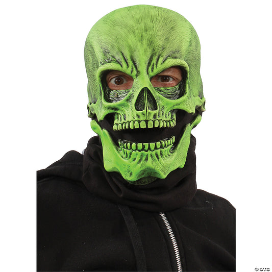 UV GREEN SOCK SKULL MASK