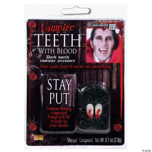 VAMPIRE FANGS WITH BLOOD