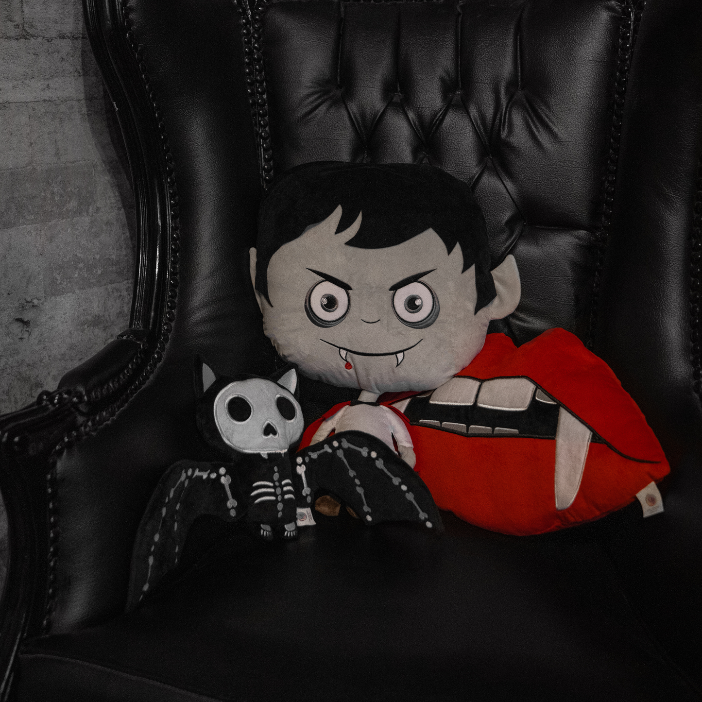 Skeleton Bat 9" Plush