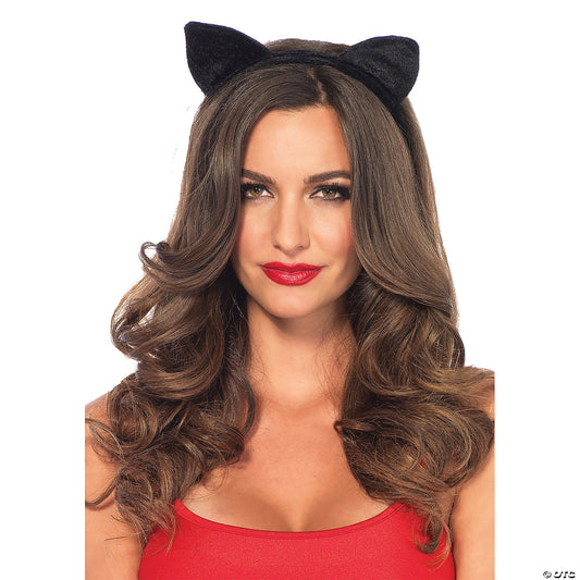 VELVET CAT EARS HEADBAND