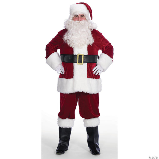 ADLT SANTA SUIT VELVETEEN MEN'S 50-56