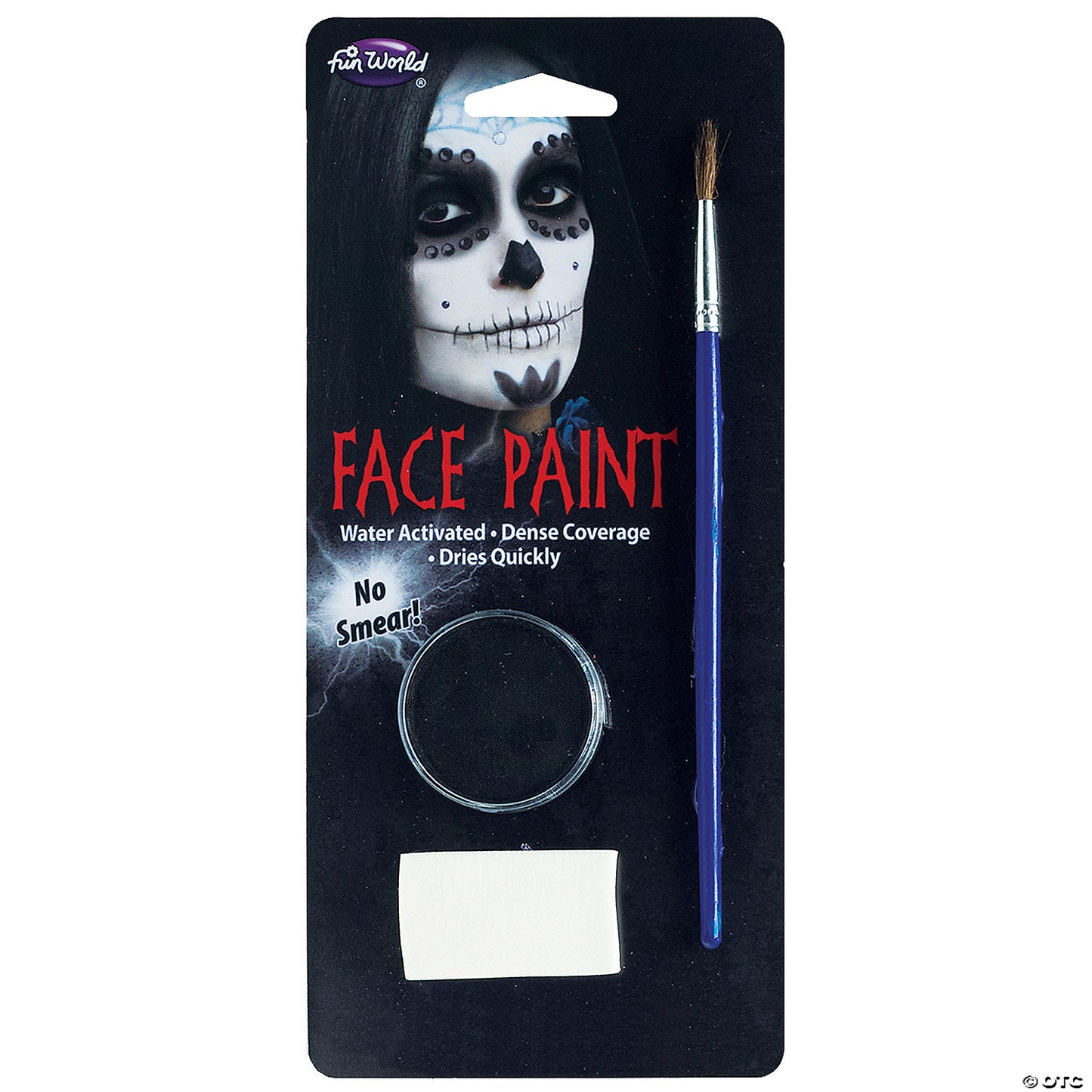 WATER ACTIVATED FACE PAINT-BLACK