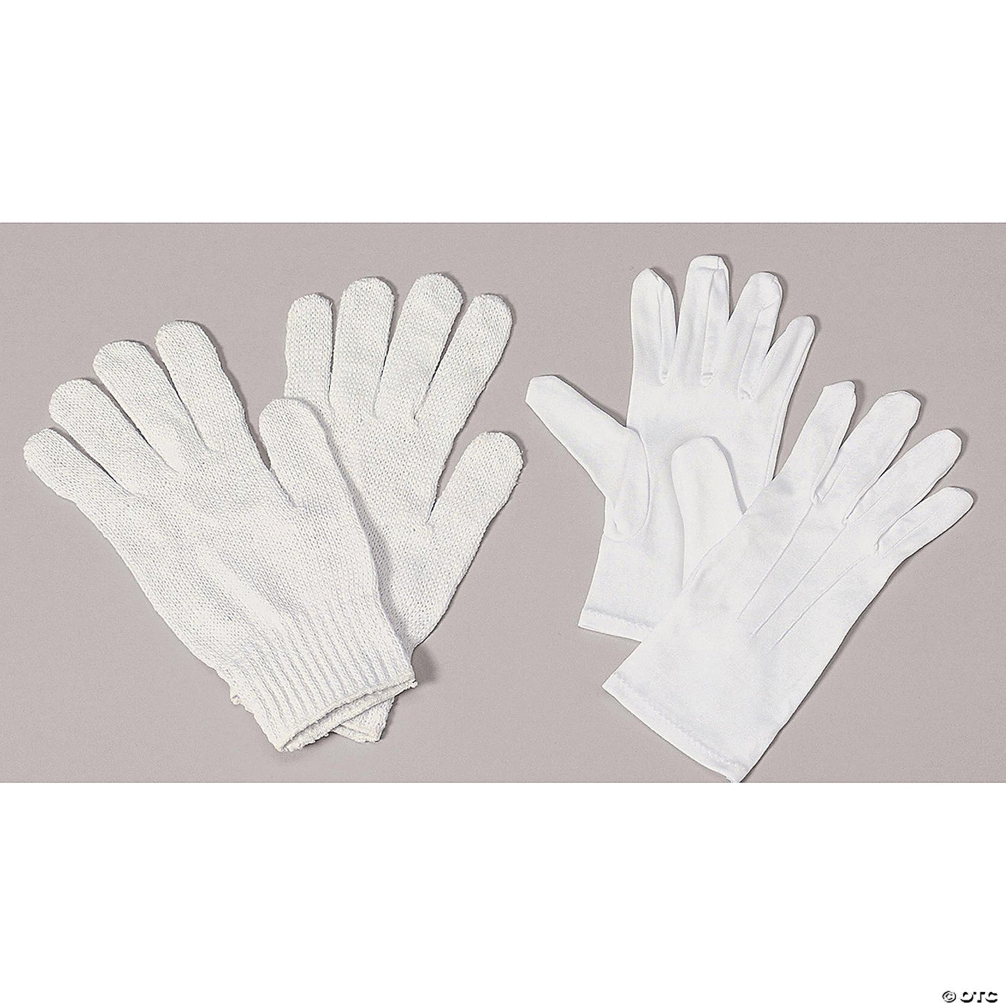 SANTA GLOVES WHITE KNIT
