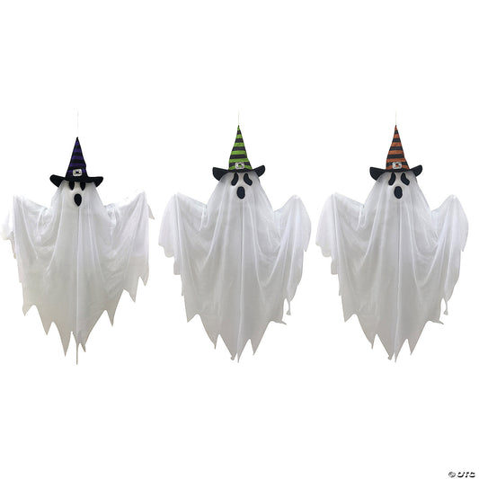 WITCH HAT AND GHOST SET OF 3