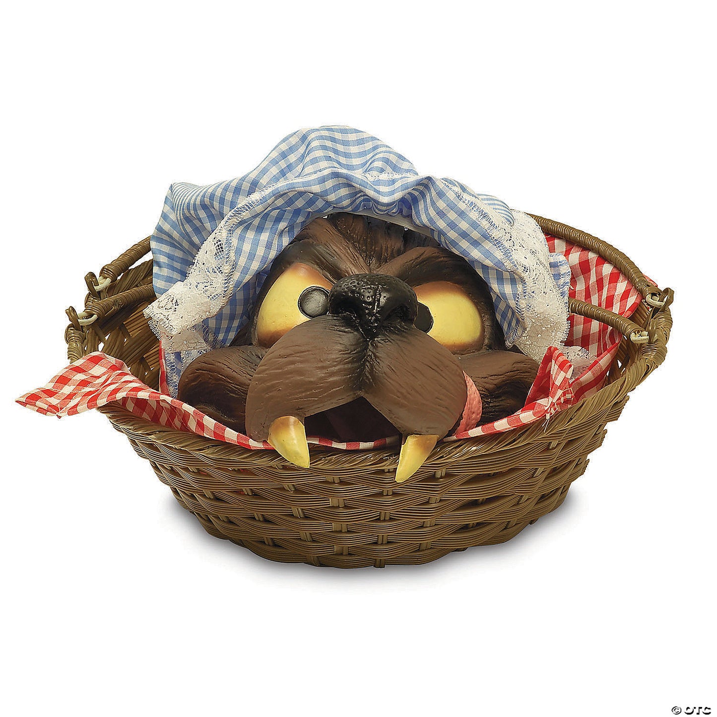 WOLF HEAD IN A BASKET