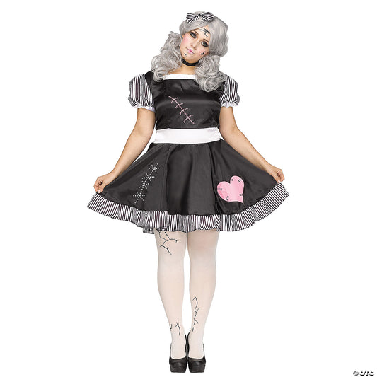 Plus Size Broken Doll Costume