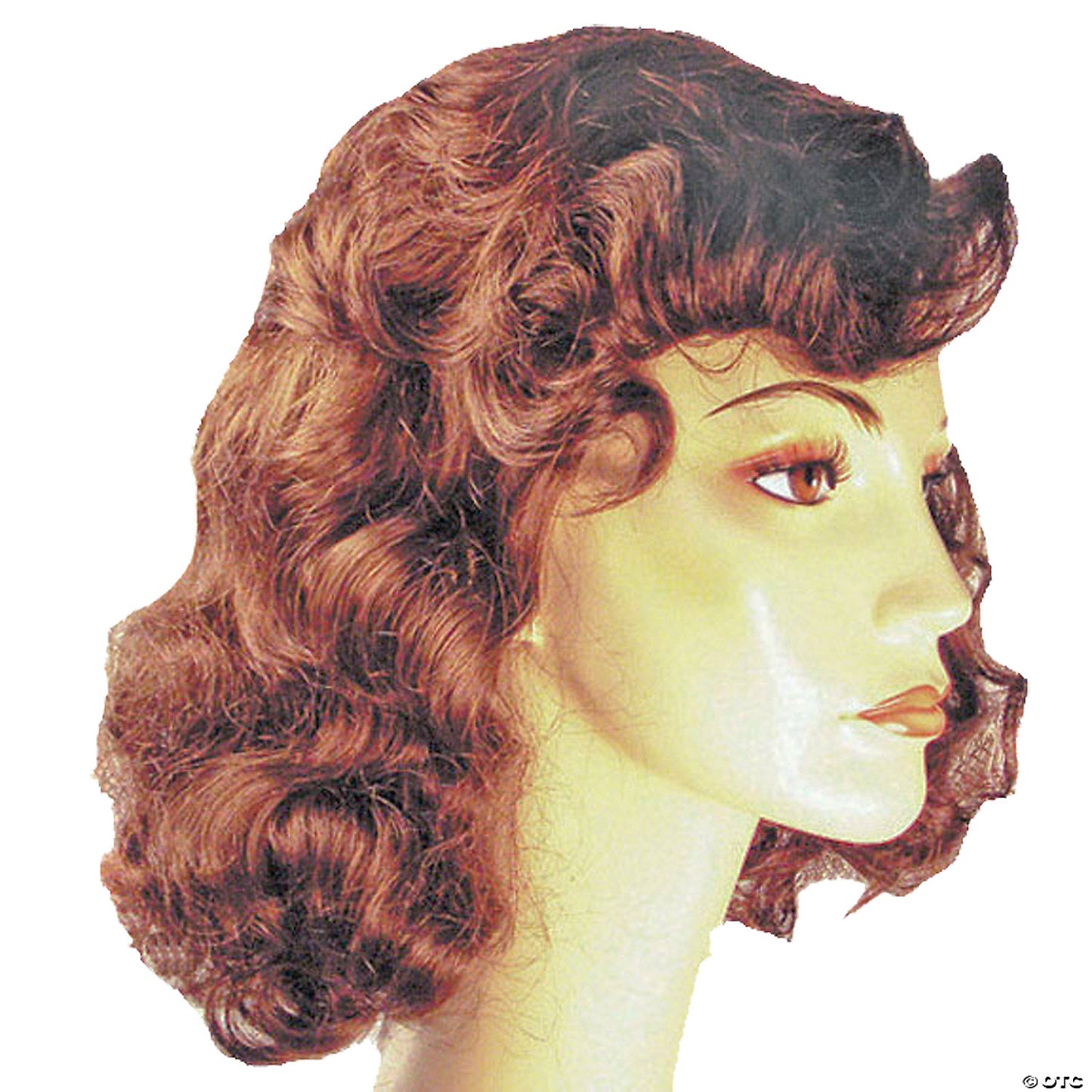 ADULT 1940S VAMP WIG FLAME RED 130