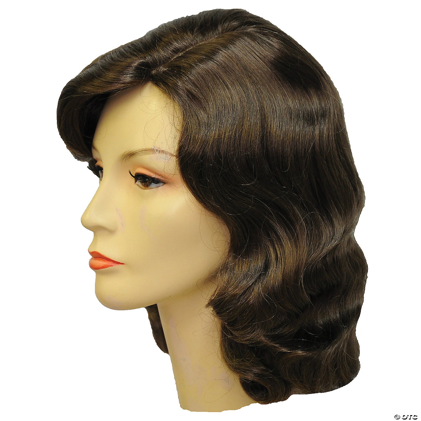 ADULT 1940S VAMP WIG LIGHT BROWN 10