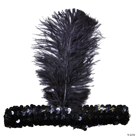 FLAPPER HEADBAND-BLACK