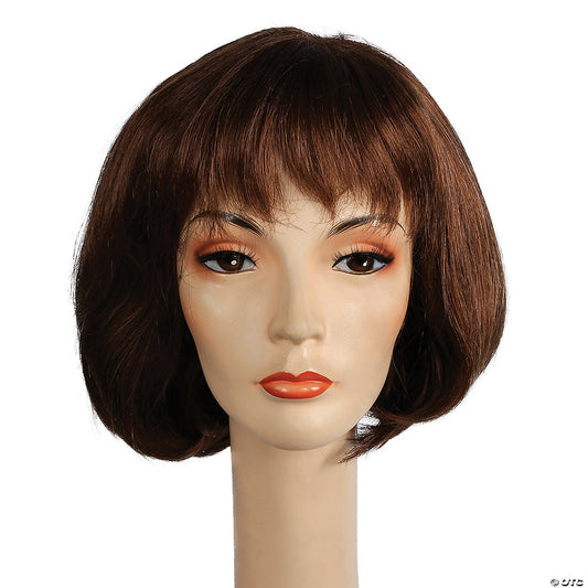 AUDREY A HORRORS WIG MED BROWN RED 30