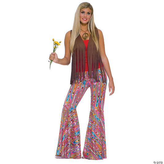 WOMEN'S BELL BOTTOM PANTS FM61660