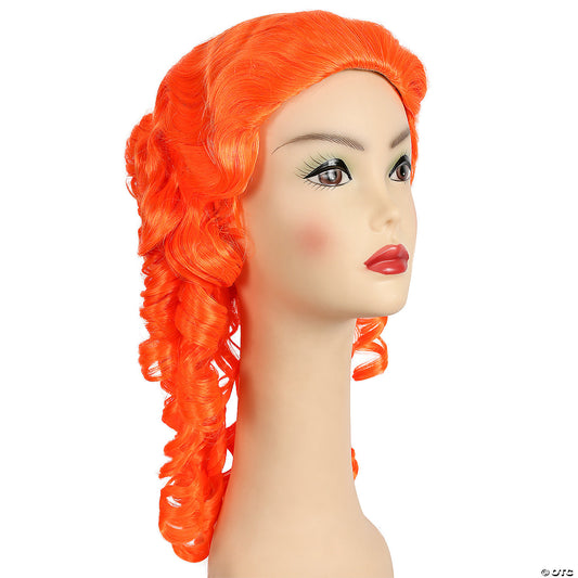 SOUTHERN BELLE CLOWN WIG-ORANGE
