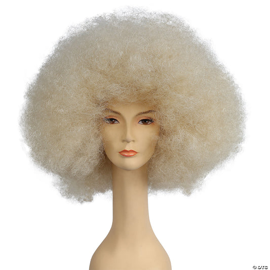 JUMBO AFRO WIG WHITE MATTE