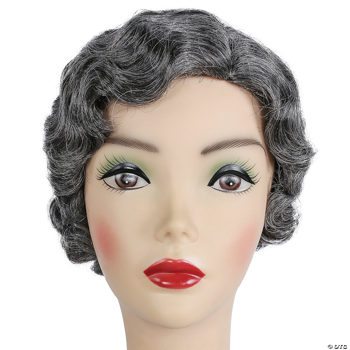 GATSBY/MARCEL  WIG MED BROWN GRAY 44