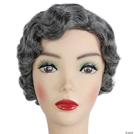 GATSBY/MARCEL  WIG MED BROWN GRAY 44