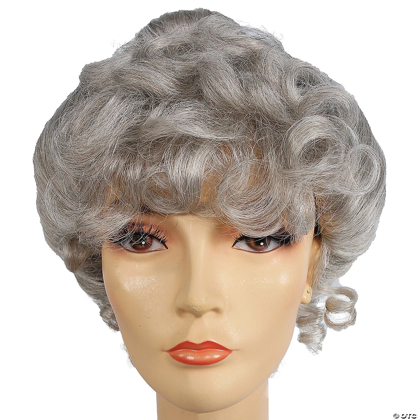 GIBSON GIRL WIG DARK BROWN GREY 56