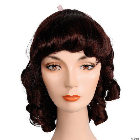 LITTLE WOMEN WIG DARK AUBURN 33
