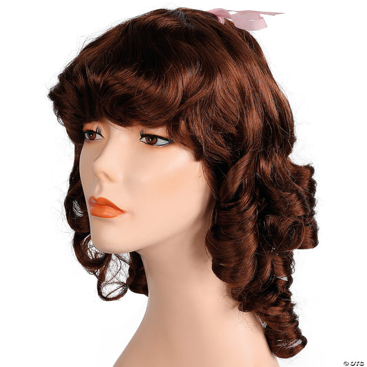 LITTLE WOMEN WIG MED BROWN RED 30