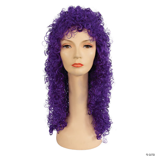 PLABO CURLY WIG-DK PURPLE