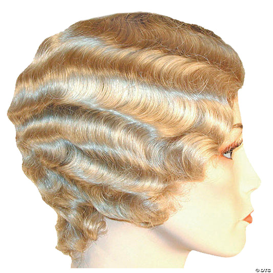 SHORT FINGER WAVE WIG CHAMPAGN BLONDE 22