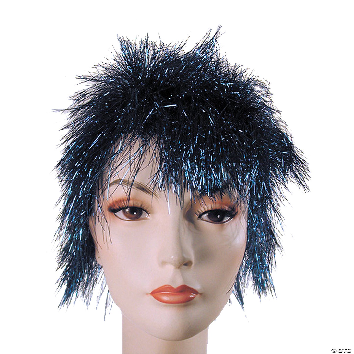 TINSEL PUNK ROCK WIG-BLUE