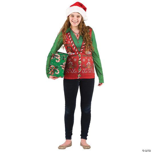 LADIES UGLY CHRISTMAS VEST SM