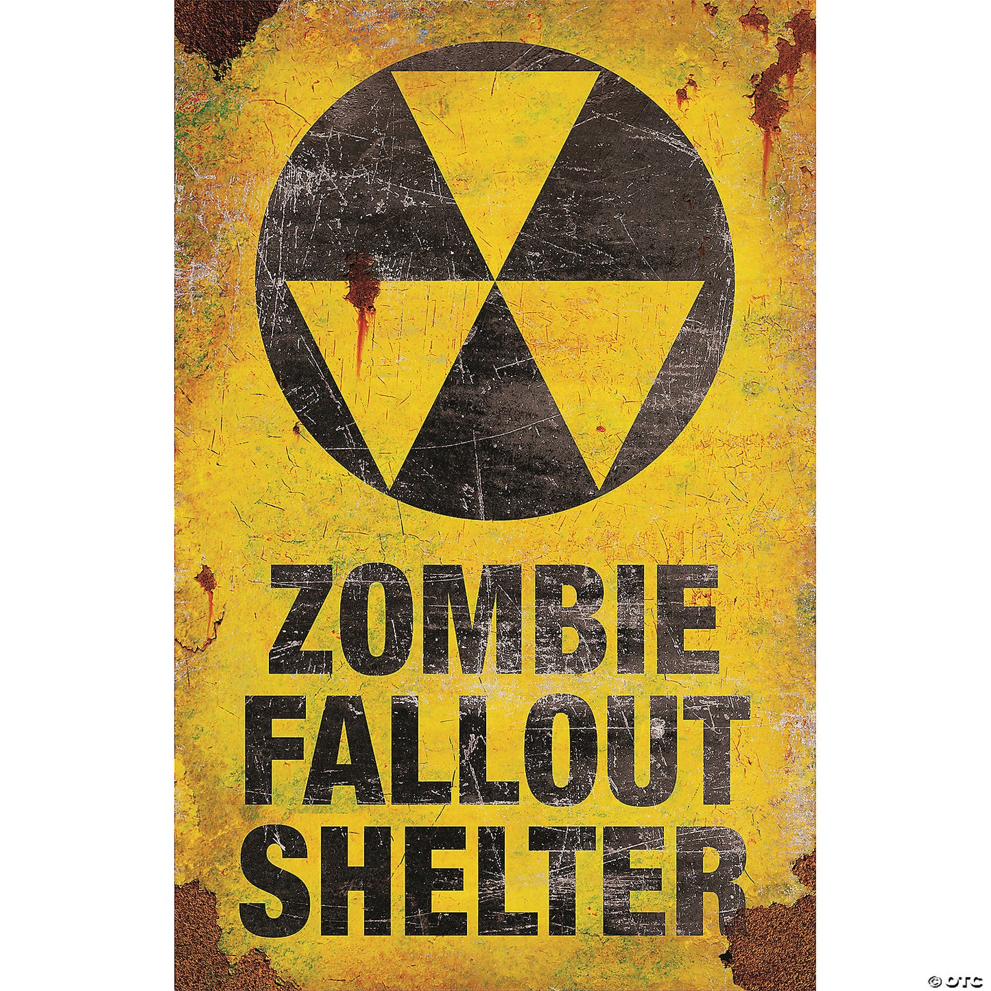ZOMBIE FALLOUT SHELTER SIGN